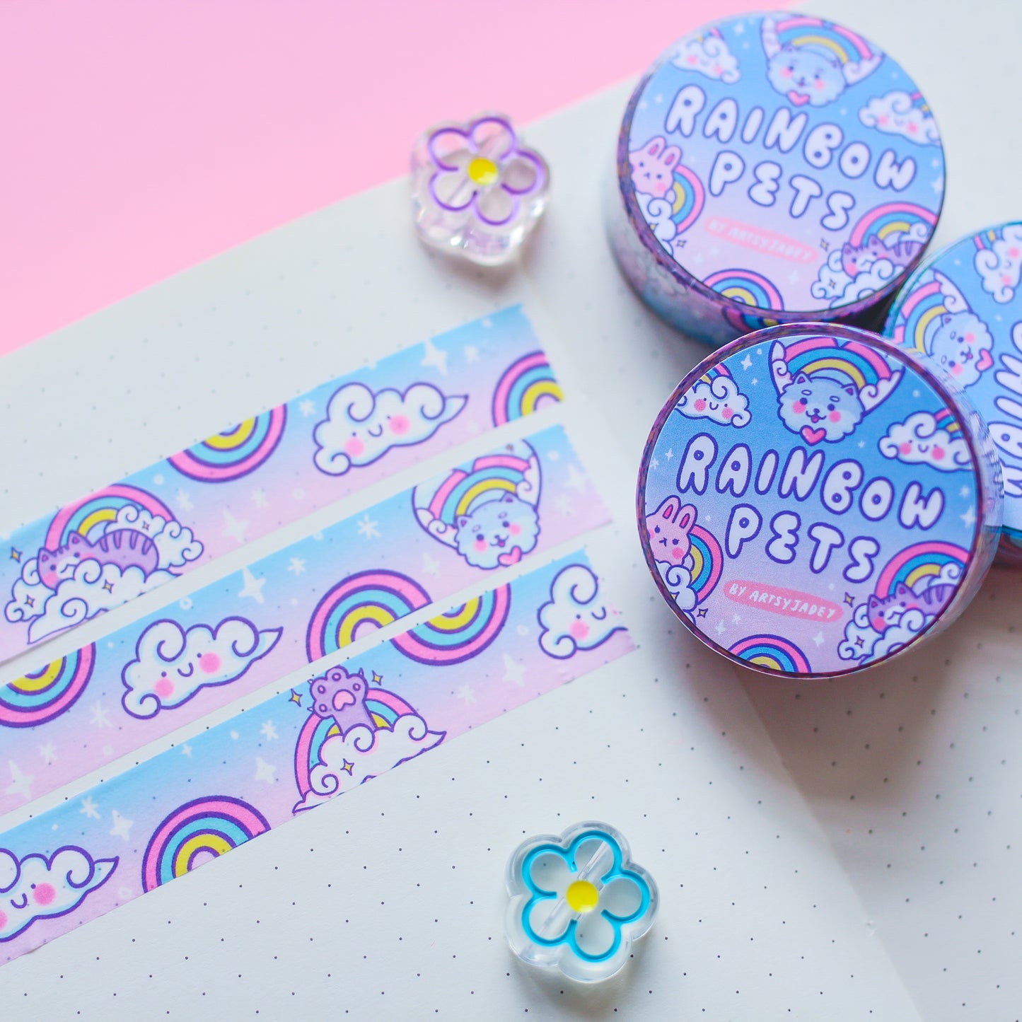 Rainbow Pets Washi Tape