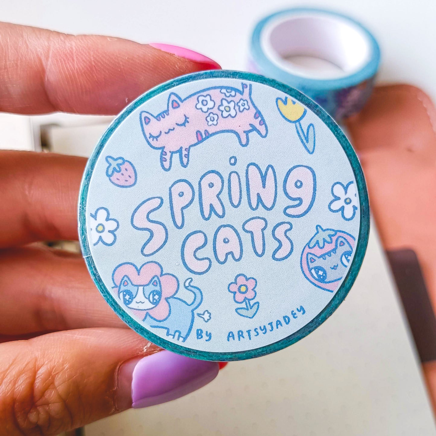 Spring Cats Washi Tape
