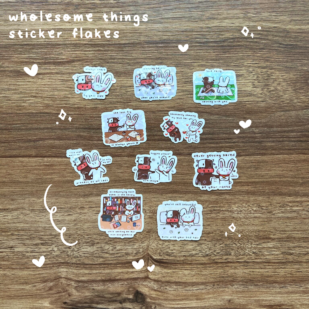 Ubi and Uggi Wholesome Things Sticker Pack