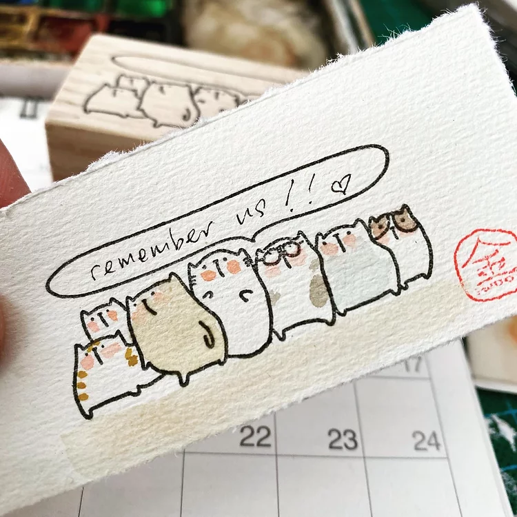 Catdoo rubber stamp - Our Message (CD2570059)