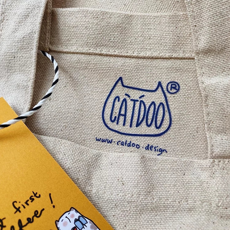 Catdoo Canvas Tote Bag - But 1st Coffee (CD7000109)