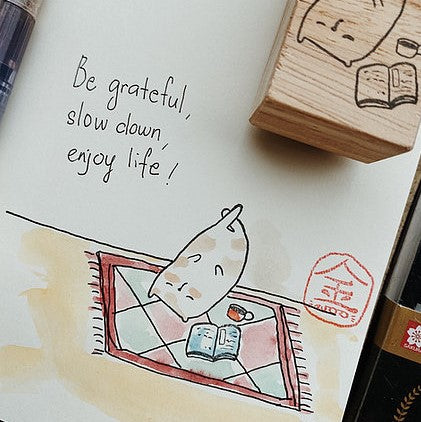 Catdoo rubber stamp - enjoy life enjoy nap (CD2580025)