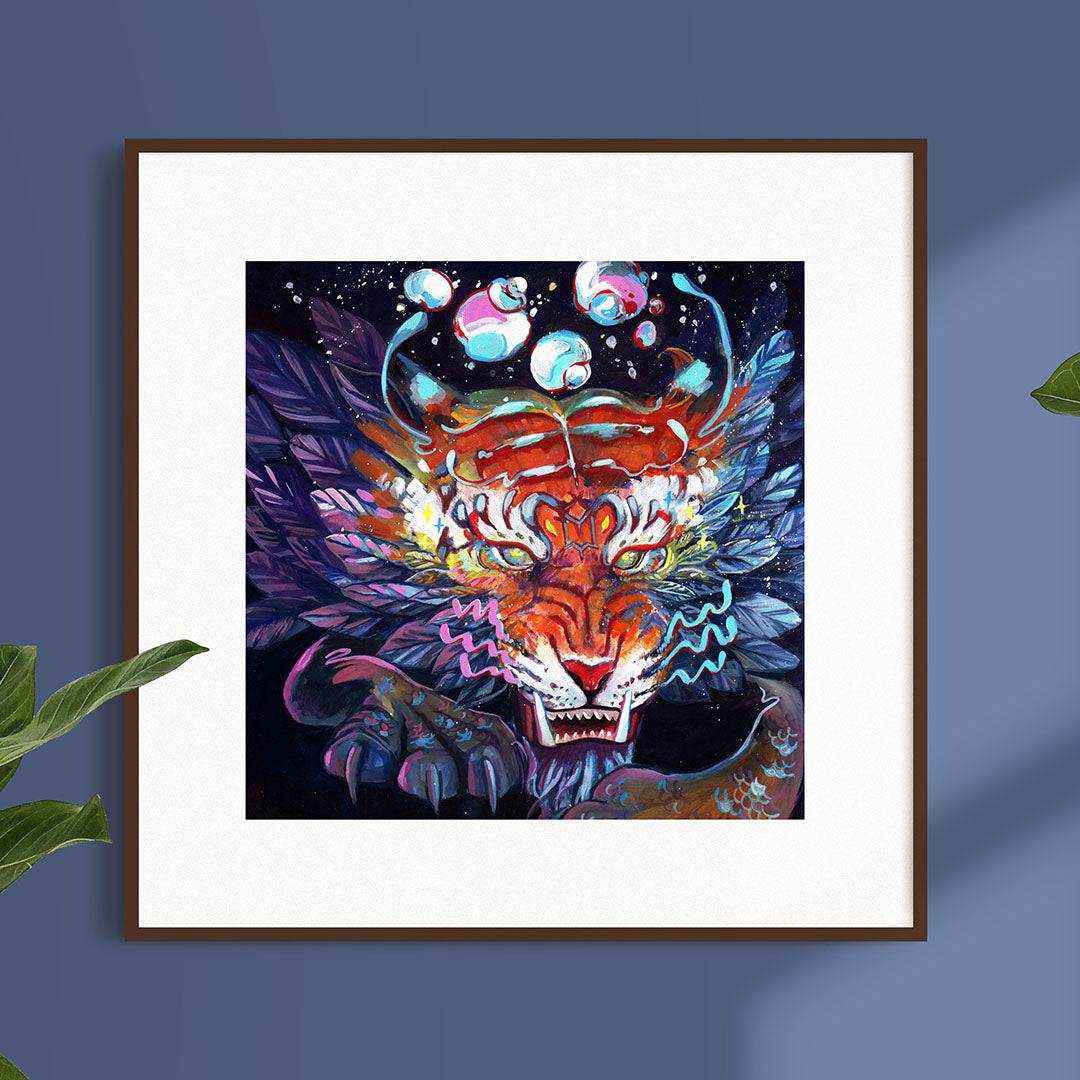 Ignite The Currents Square Print