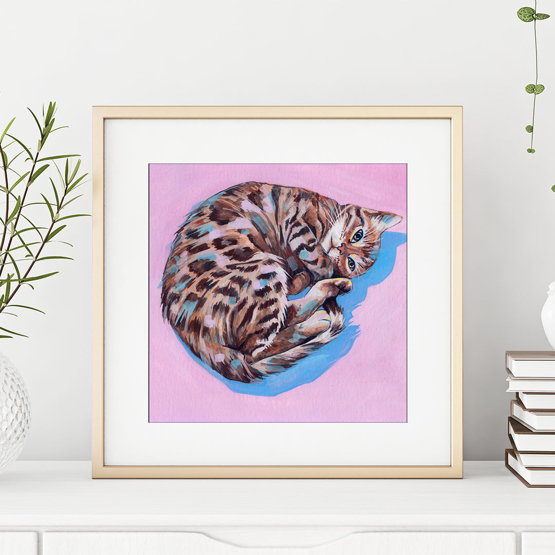 Meow Square Print