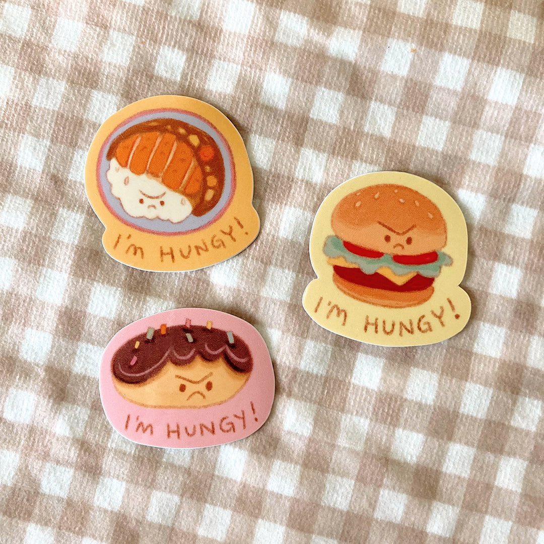 I'm Hungy sticker set