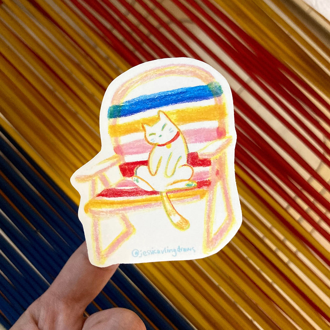 Sitting Cat sticker