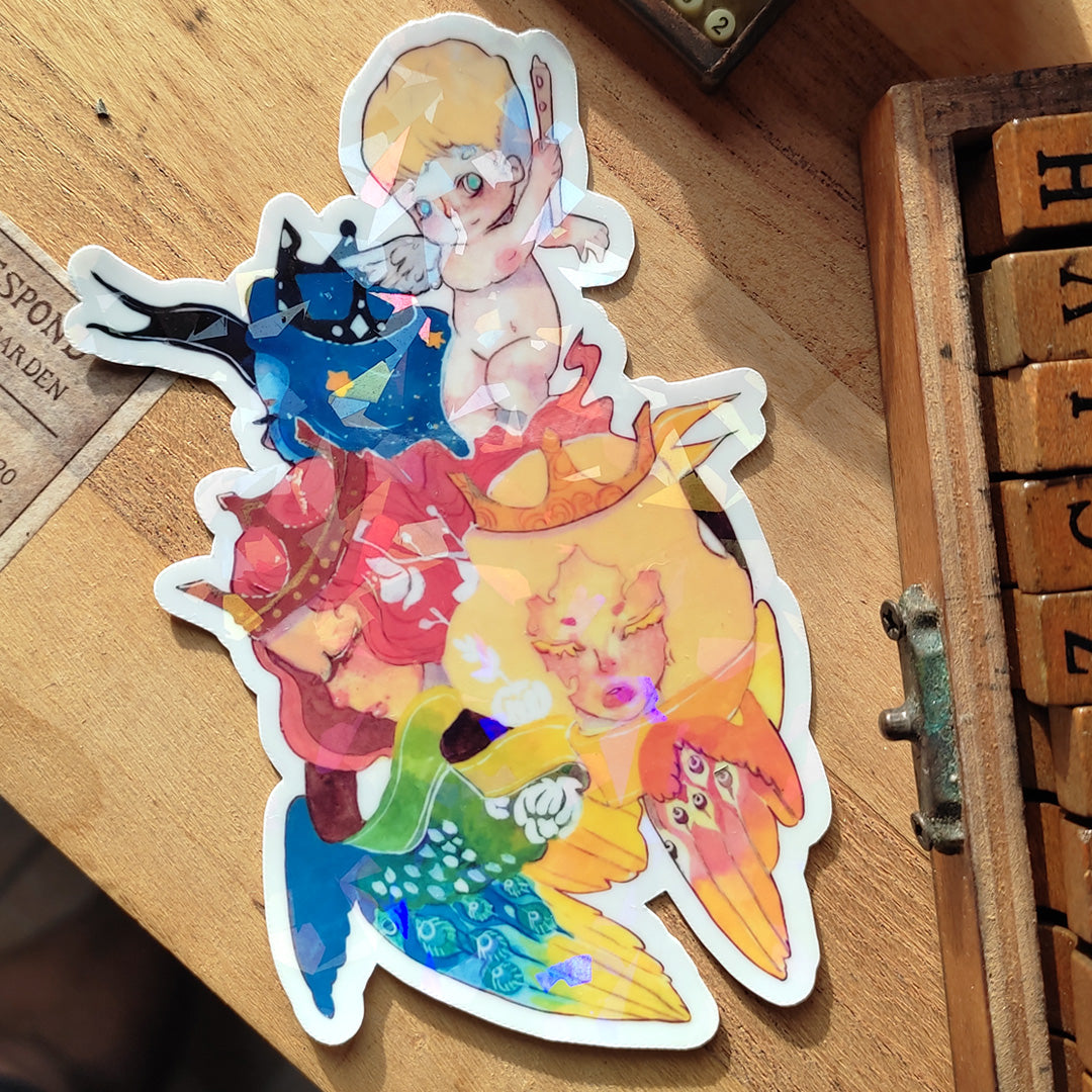lanut_Three Goddess Moon Sticker