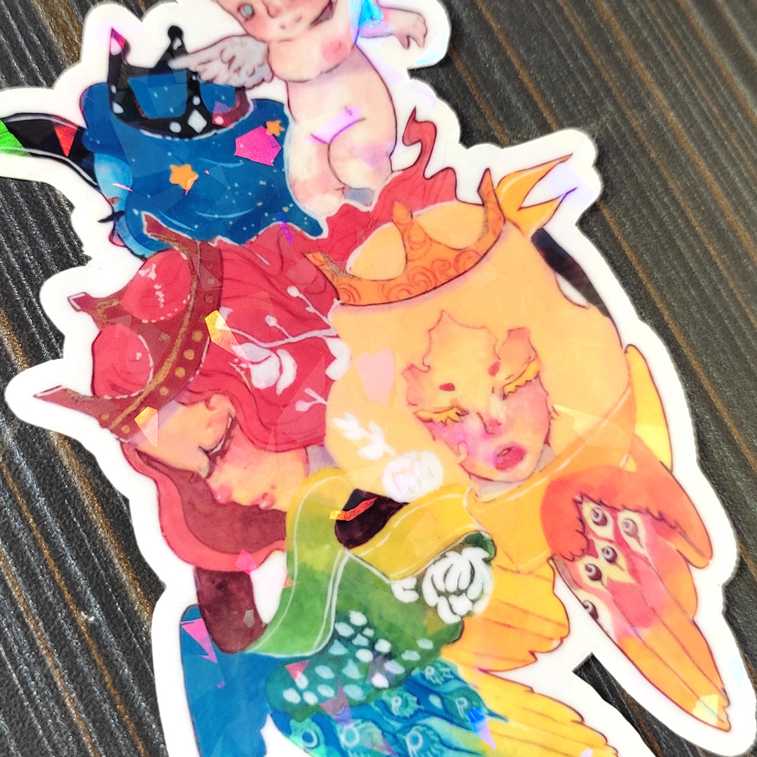 lanut_Three Goddess Moon Sticker