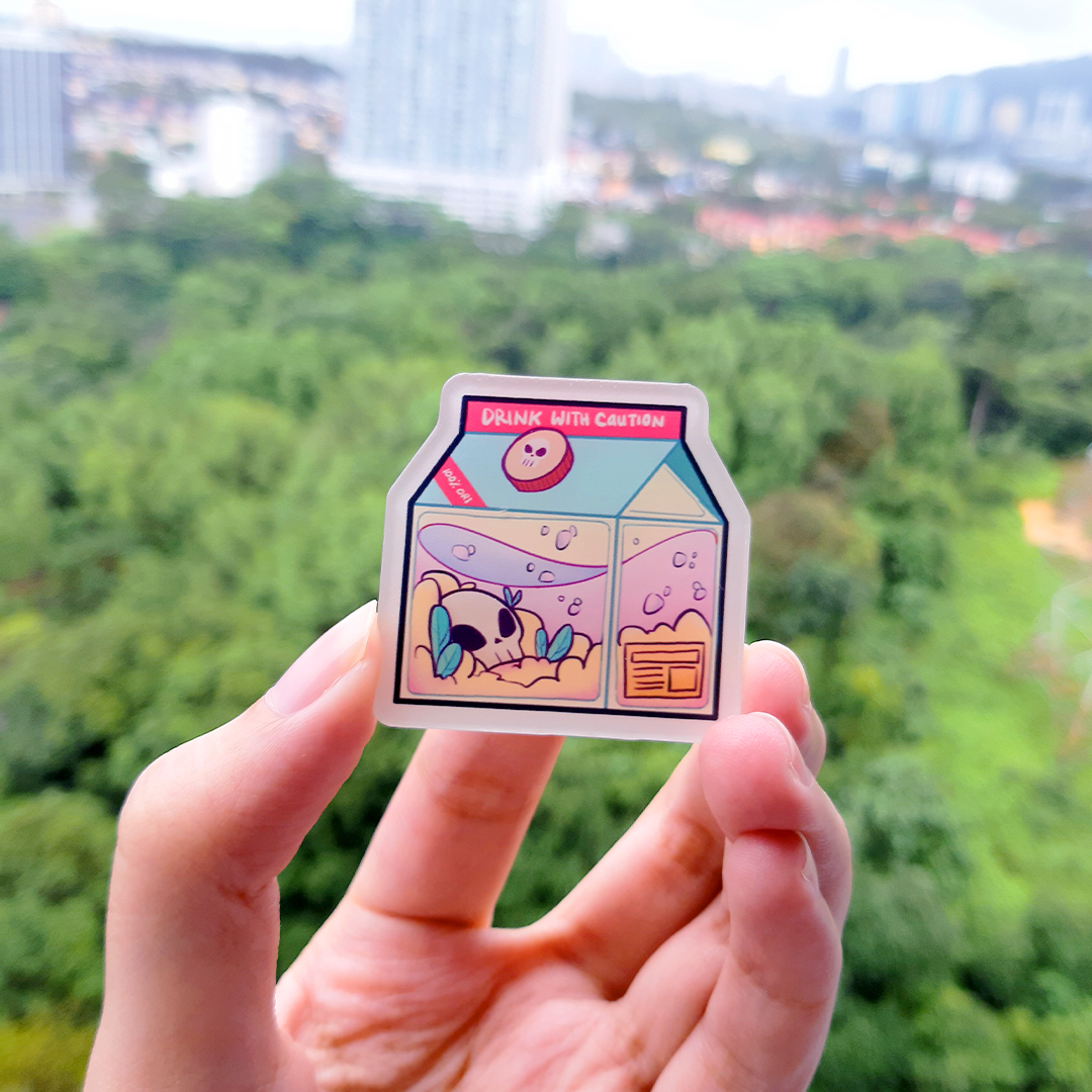 Wizn Art Milk Box  Acrylic Pin