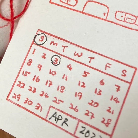 Catdoo rubber stamp - mini calendar (CD4373103)