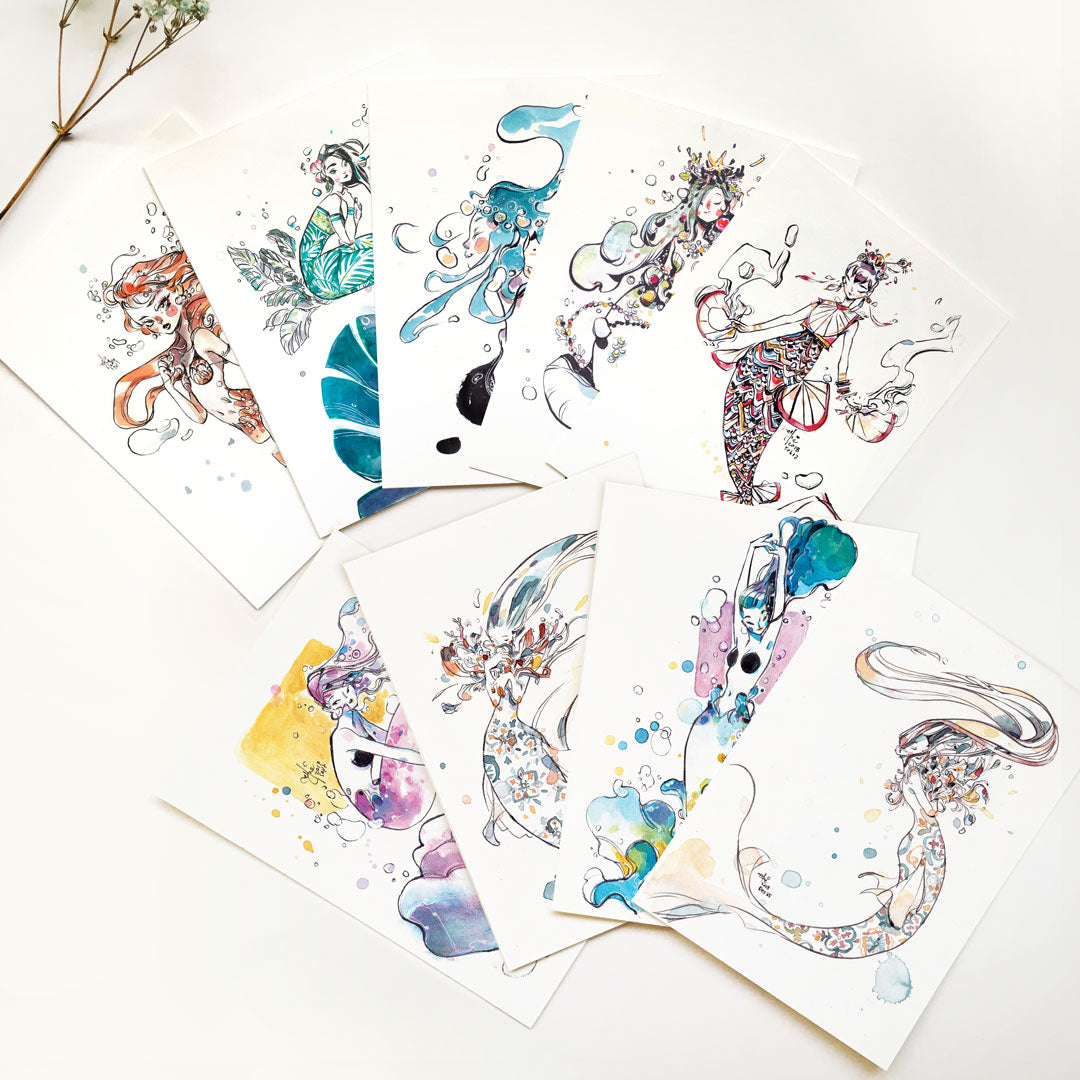 Mermaids (Random) A6 Prints