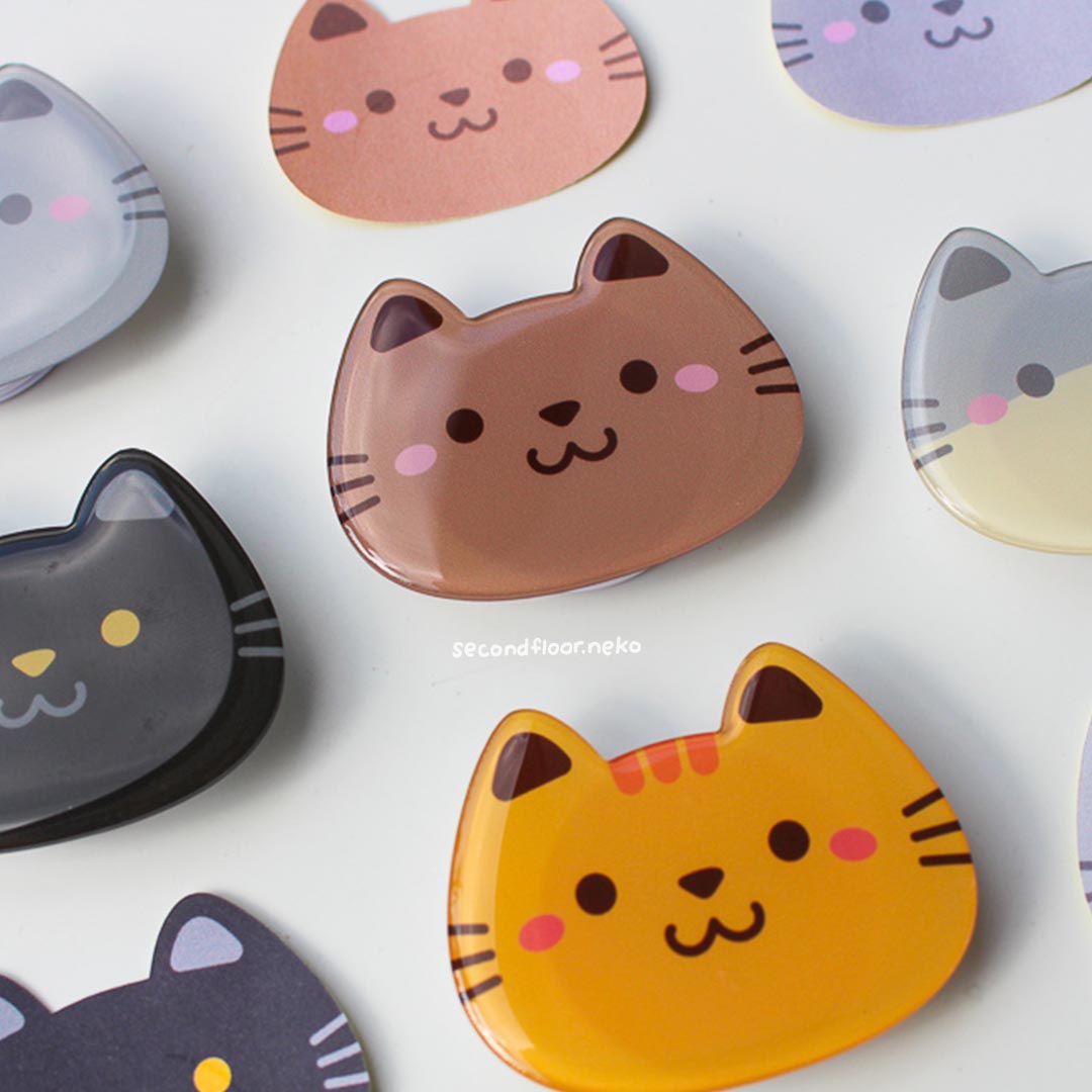 secondfloor.neko | Cat Phone Grip Orange