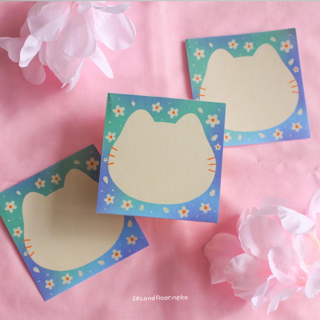 secondfloor.neko | Daisy Cat Memopad