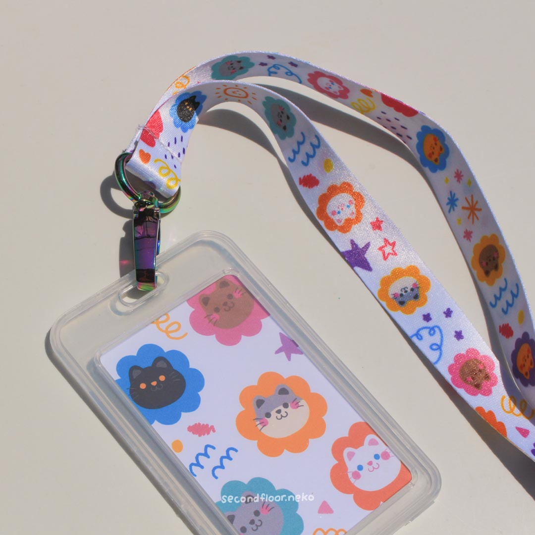 secondfloor.neko | Flower Power Cat Lanyard