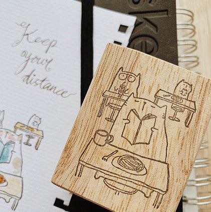 Catdoo rubber stamp - Social distance (CD3691996)