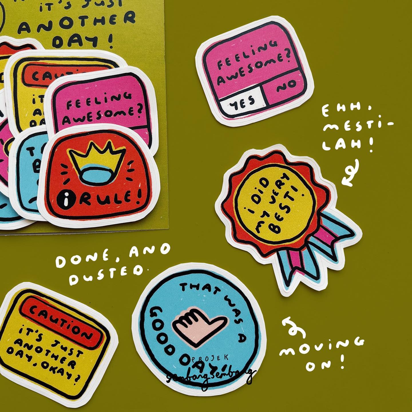 Sticker Pack - Keep Going, It's Just Another Day