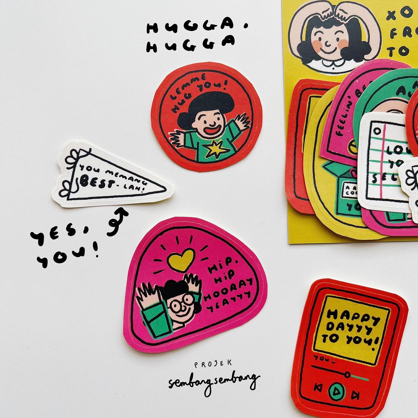 Sticker Pack - xoxo, from me to you