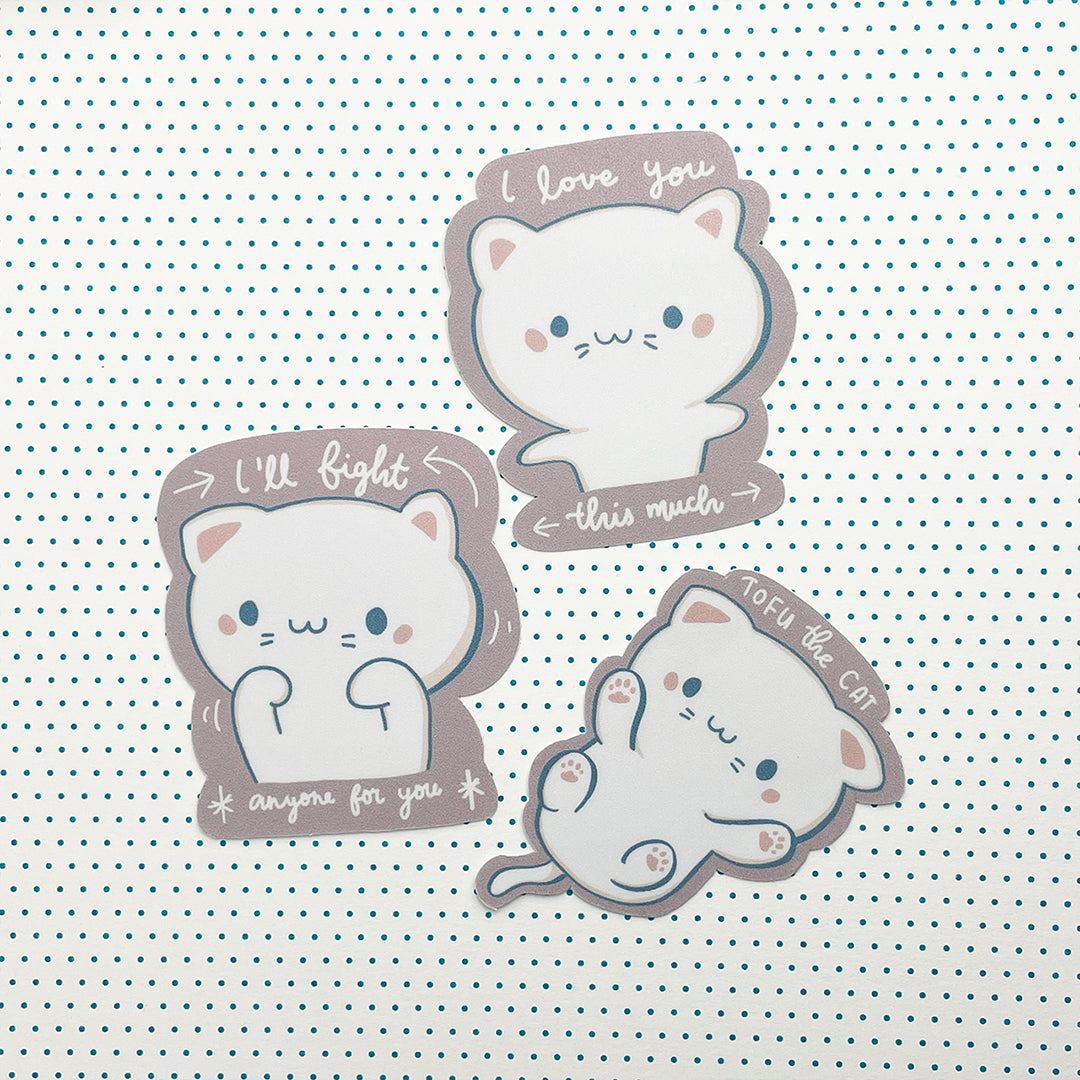 Tofu the Cat (Pack of 3)