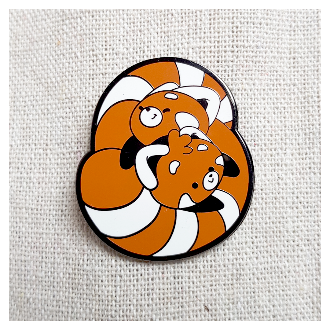 Enamel Pin - Twin Panda