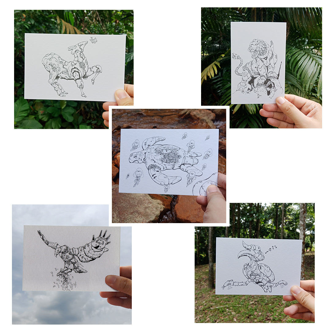 TixiT Hyperanimal Postcard Pack