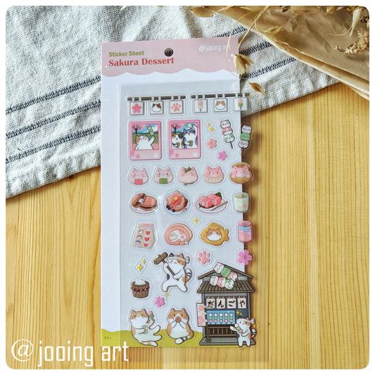 Sticker Sheet - Sakura Dessert