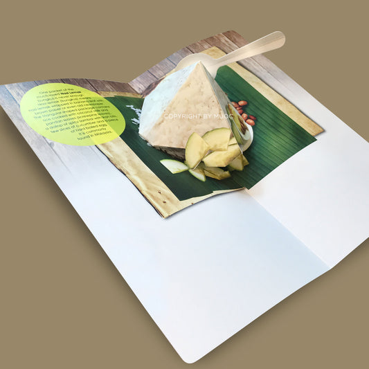 3D Pop-Up Card (Long) -  Nasi Lemak