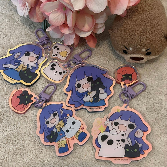 INK.DIARY Acrylic keychain - Happy toy