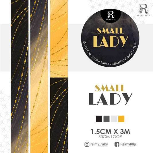 Gold Foil Washi Tape / Small Lady