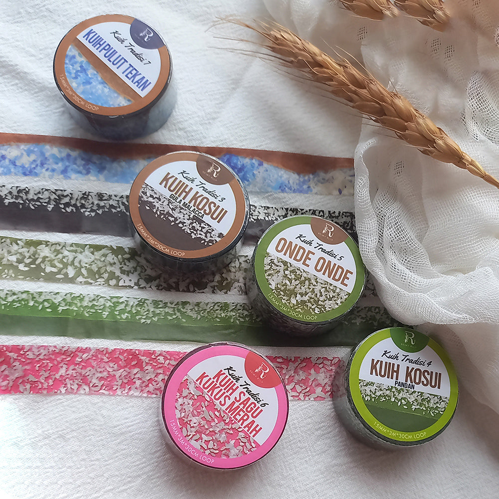 Pure Series Washi Tape Set / Kuih Tradisi 2