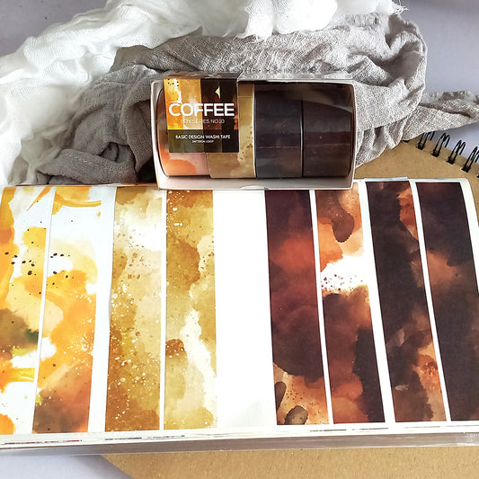 reimy RLLP - Basic Design Washi Tape - Coffee (Box)