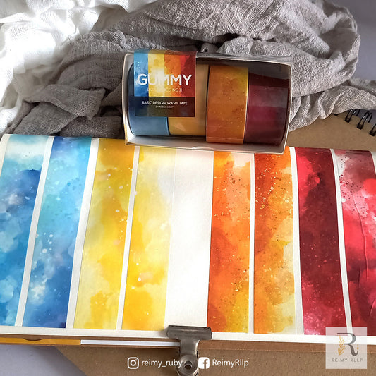 reimy RLLP - Basic Design Washi Tape - Gummy (Box)