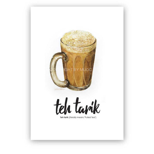 Malaysian Food Postcard - Teh Tarik