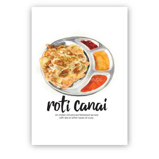 Malaysian Food Postcard - Roti Canai