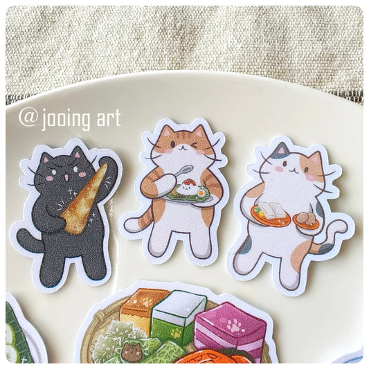 Meowlaysian Foods Sticker Set