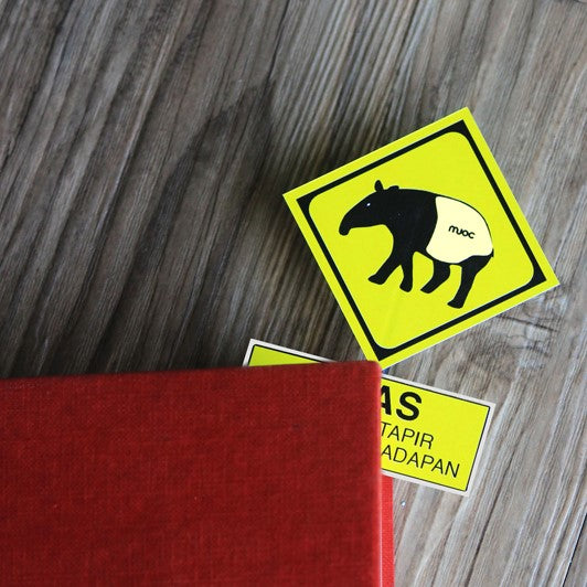 Malayan Tapir Road Signage Bookmark