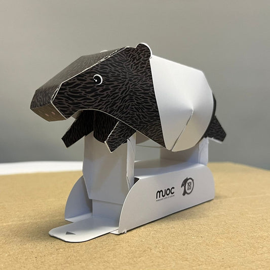 Malayan Tapir Running Paper Toy