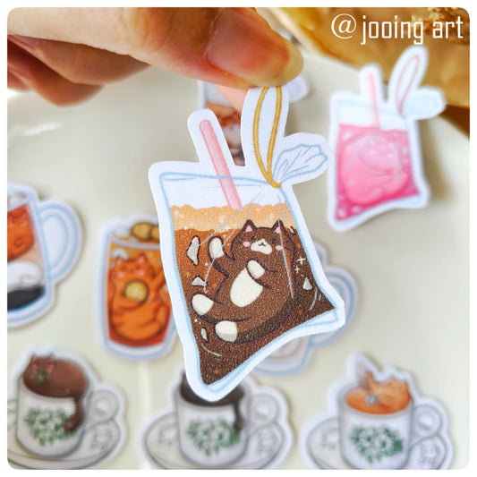 Meowlaysian Drinks Sticker Set