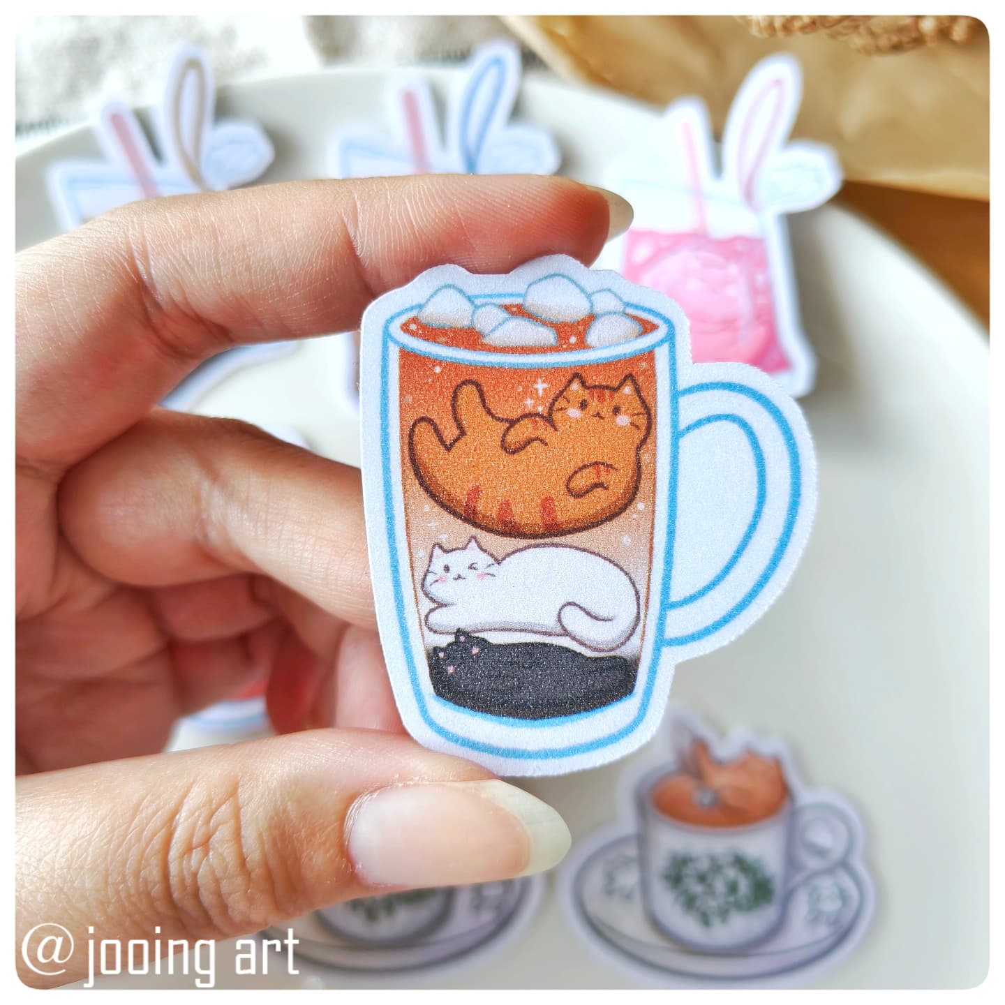 Meowlaysian Drinks Sticker Set