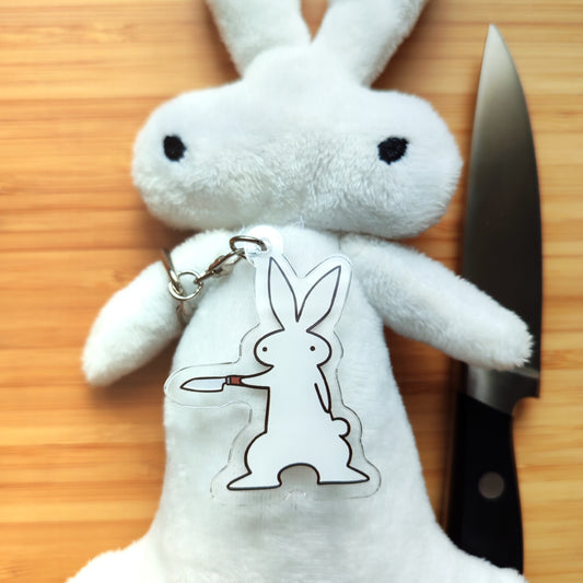 Knife Bun Acrylic Keychain