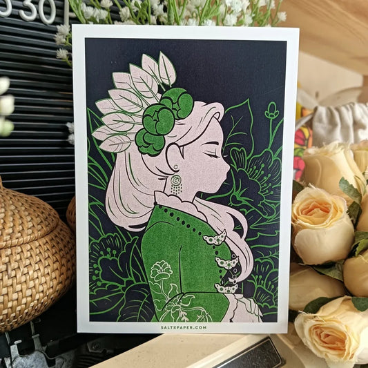 Salt x Paper Postcard - Malay Beauty