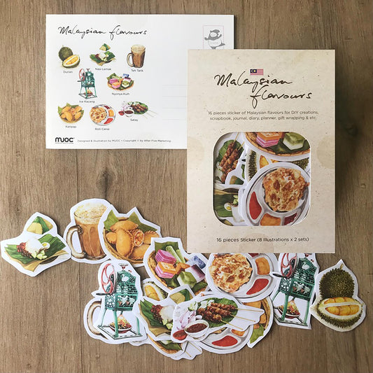 Malaysian Flavours Food Sticker Pack (16pcs)