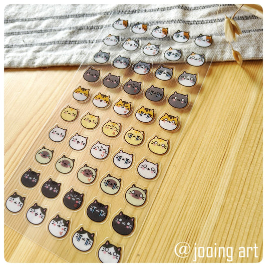 Sticker Sheet - Cute Cat Expression
