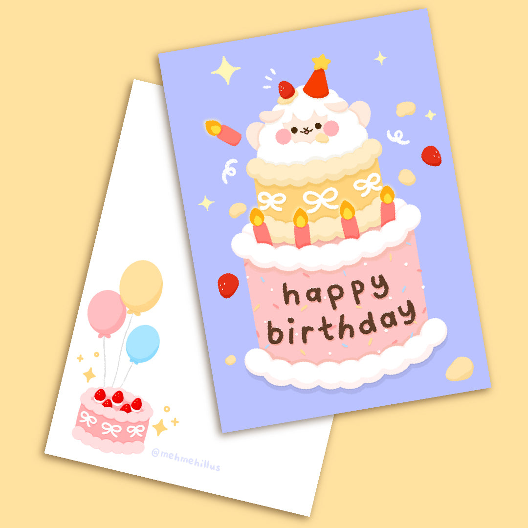mehmeh | Postcard - Birthday Cake