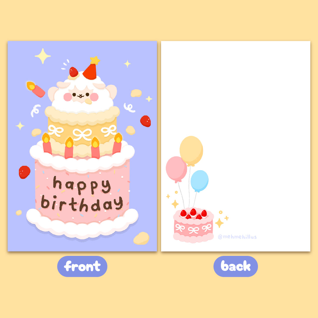 mehmeh | Postcard - Birthday Cake