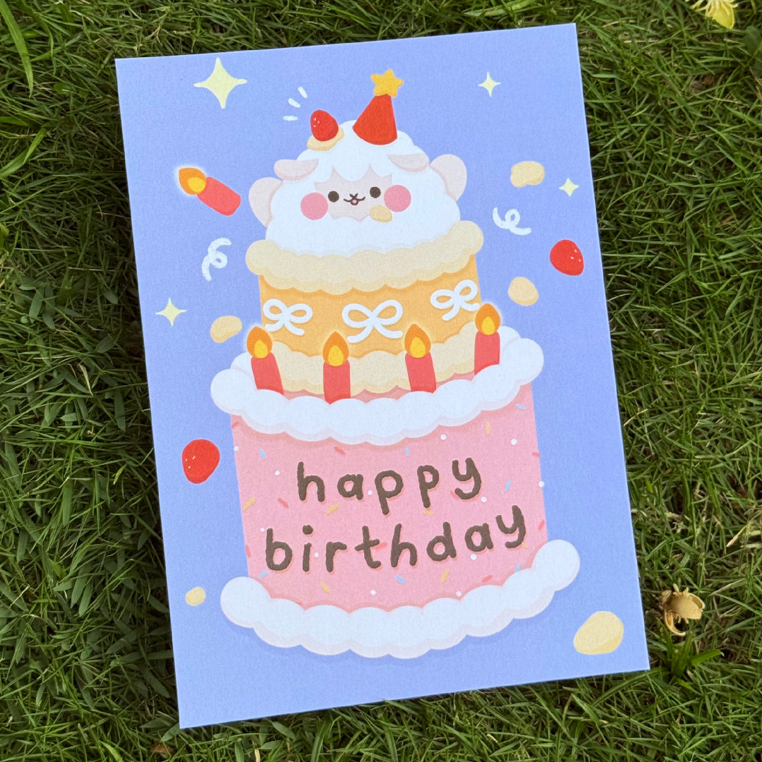 mehmeh | Postcard - Birthday Cake