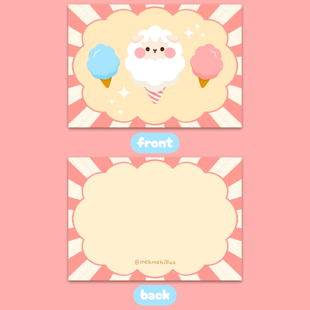 mehmeh | Postcard - Cotton Candy