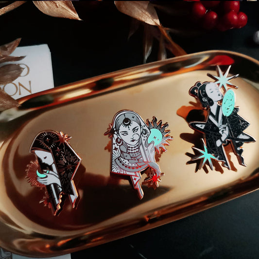 Children of Cosmos Glow in the Dark Pin - The Sun