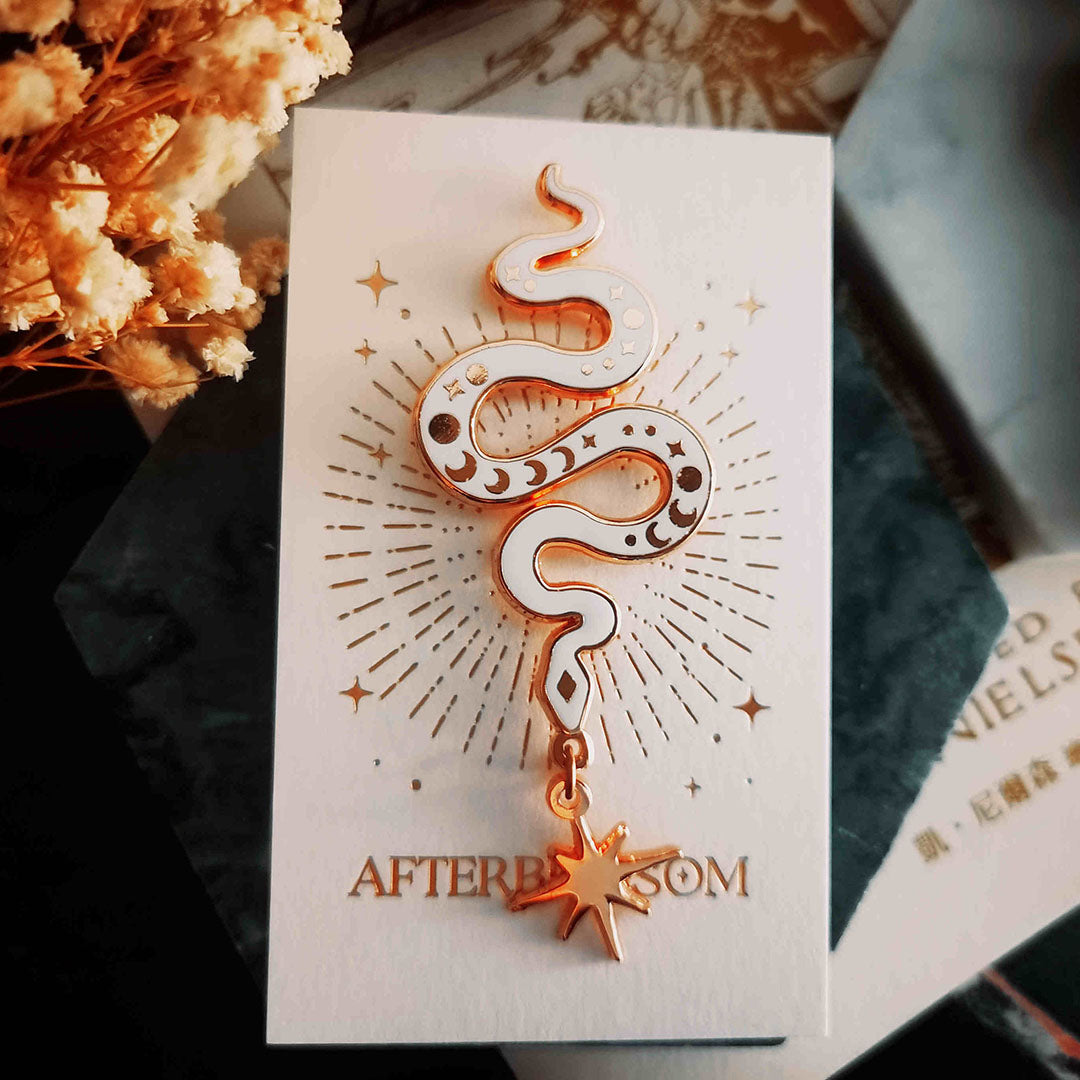 Light Serpent Enamel Pin