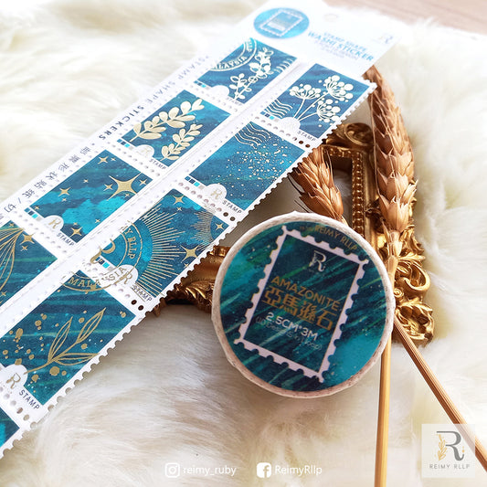 reimy RLLP - Stamp Washi - Amazonite