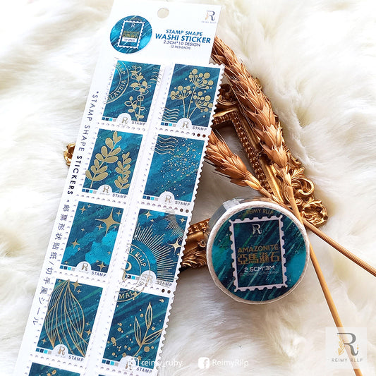 reimy RLLP - Stamp Washi - Amazonite